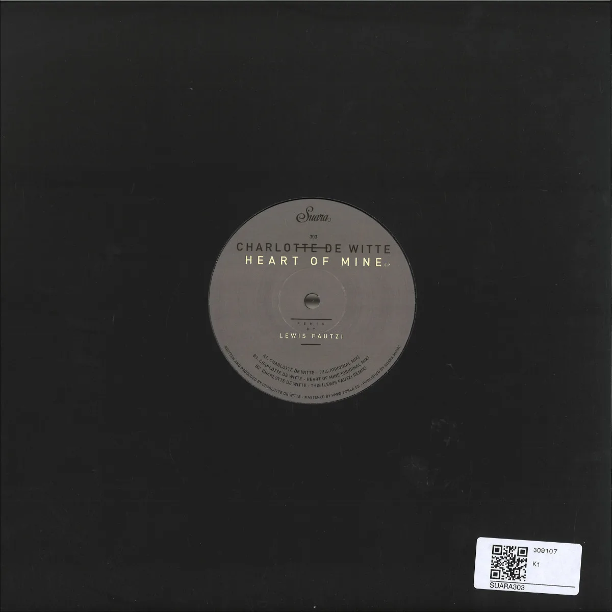 Back cover — Charlotte de Witte — Heart Of Mine EP