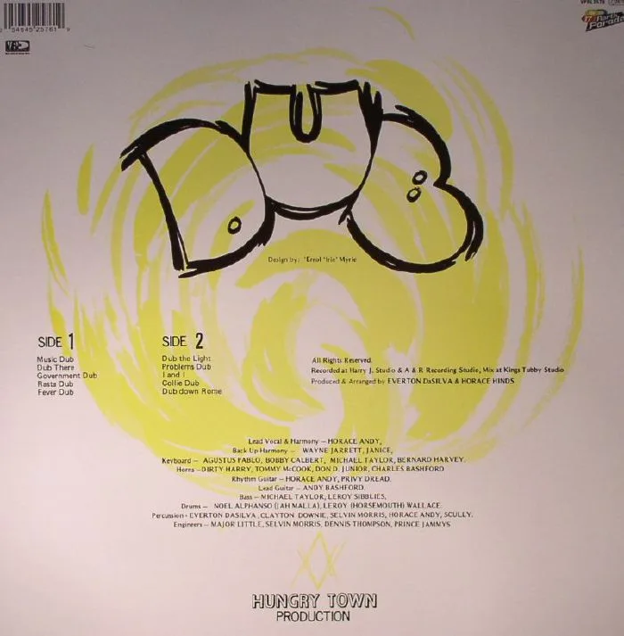 Back cover — Horace ANDY — In The Light Dub