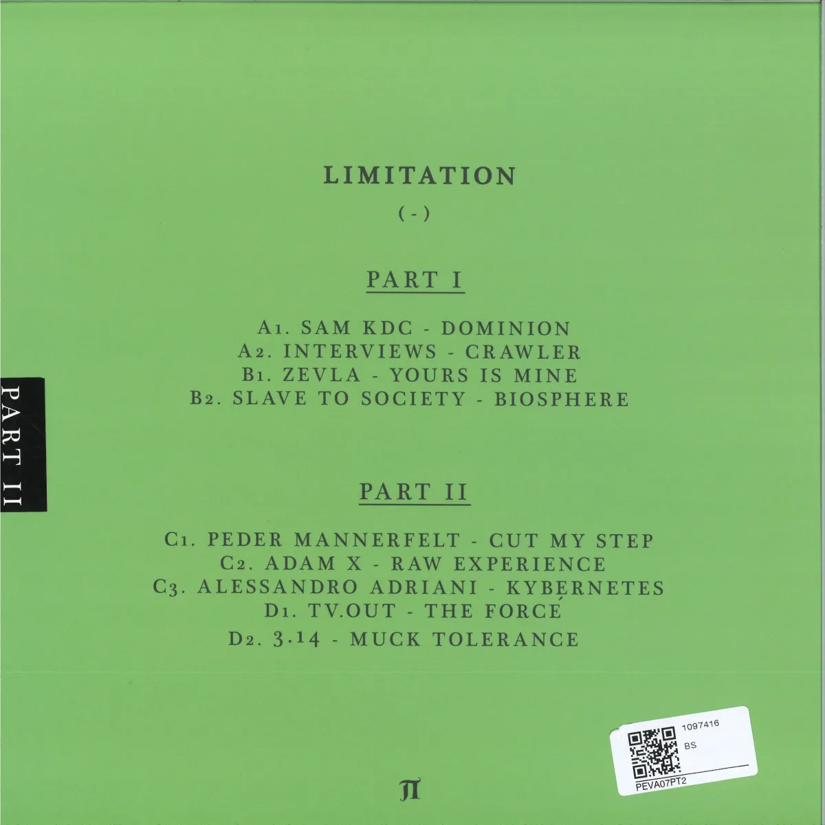 Обратная сторона обложки — Various — LIMITATION