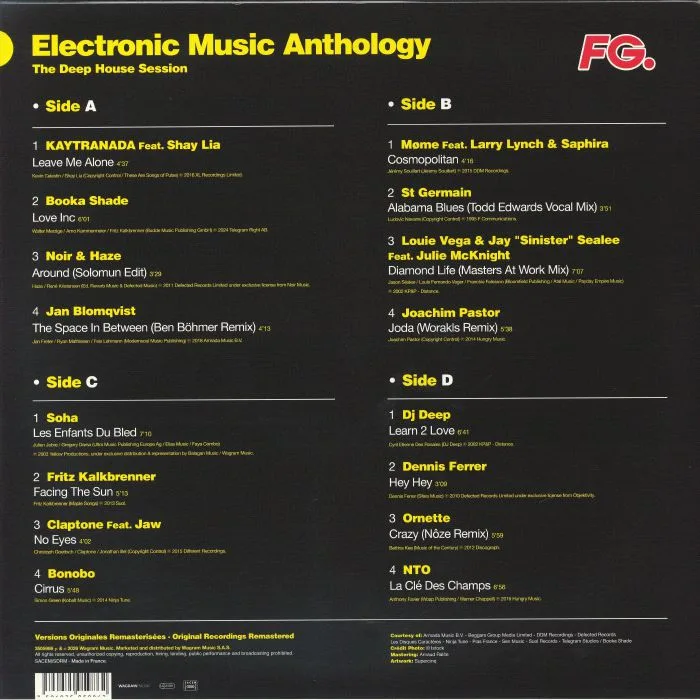Обратная сторона обложки — VARIOUS — Electronic Music Anthology: The Deep House Session