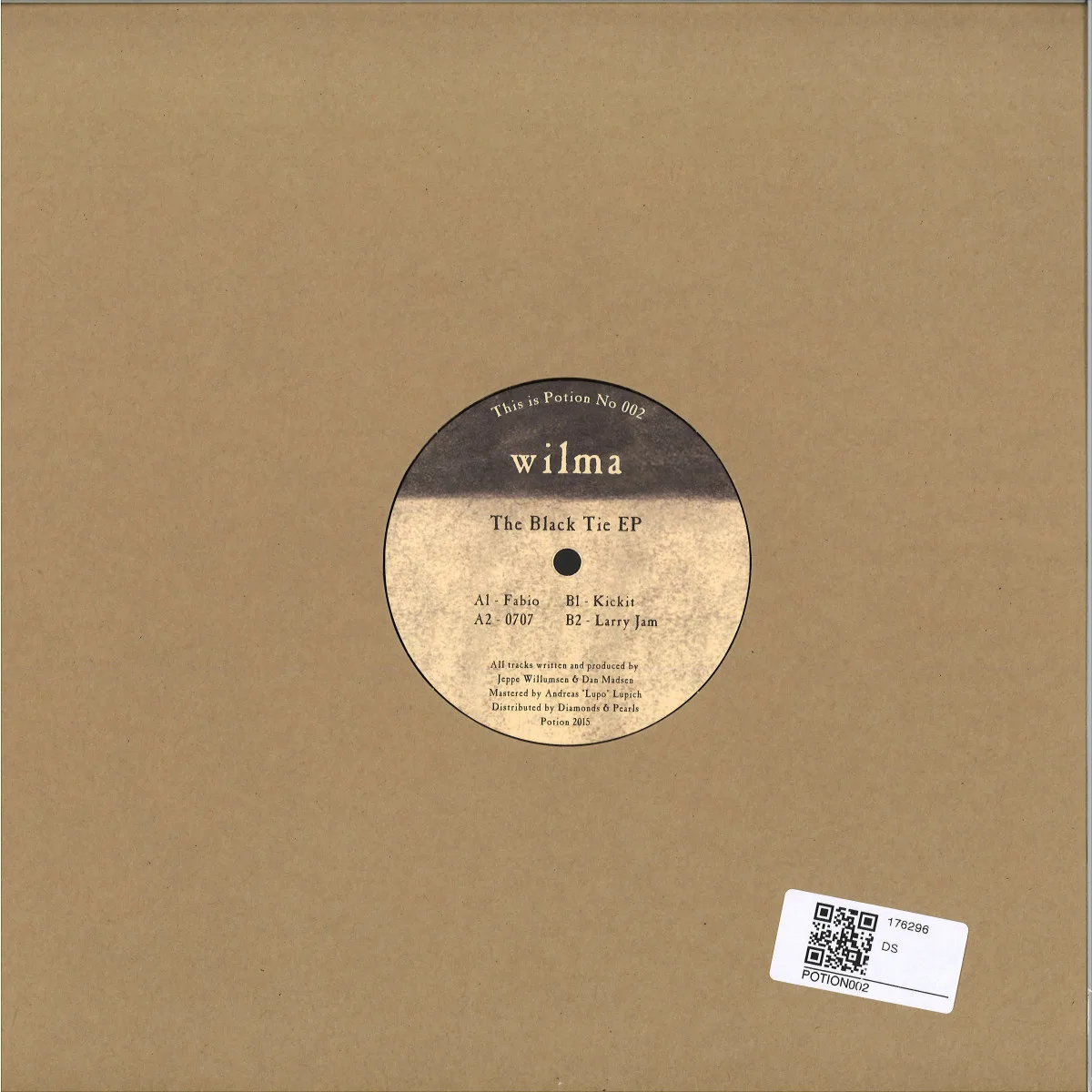 Обратная сторона обложки — Wilma — The Black Tie Ep