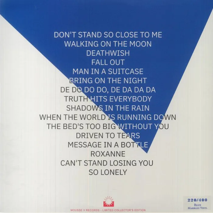 Обратная сторона обложки — The POLICE — Budokan Hall Tokyo 1981