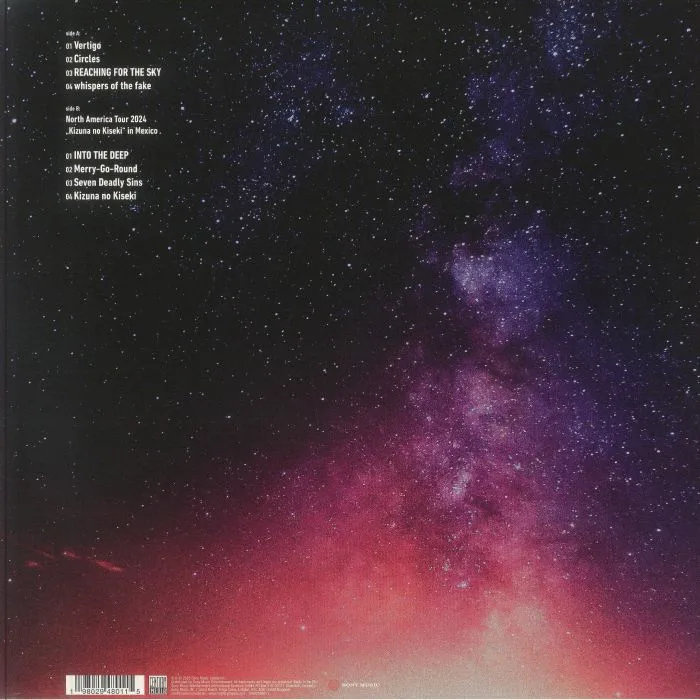 Back cover — MAN WITH A MISSION — XV EP: Across The Globe (15th Anniversary Edition)