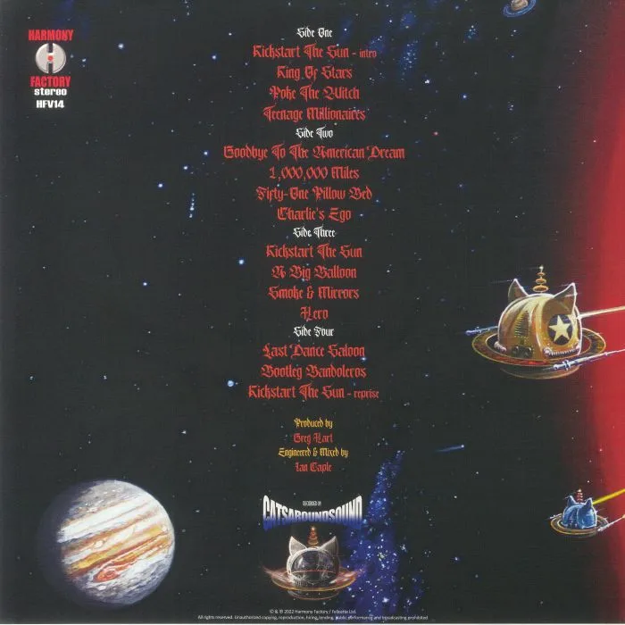 Back cover — CATS IN SPACE — Kickstart The Sun