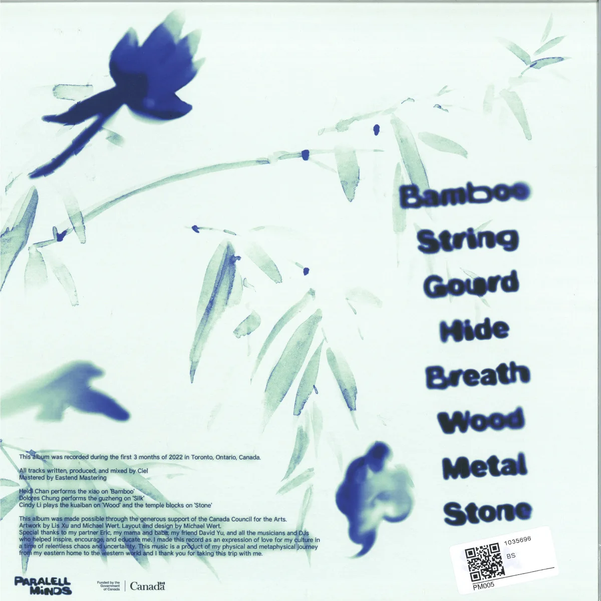Back cover — Ciel — Homesick 2x12"