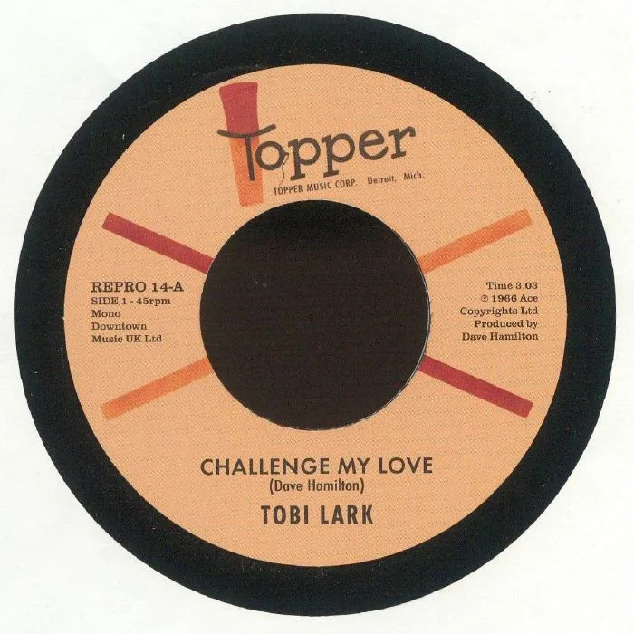 Лицевая сторона обложки — TOBI LARK — Challenge My Love (reissue)