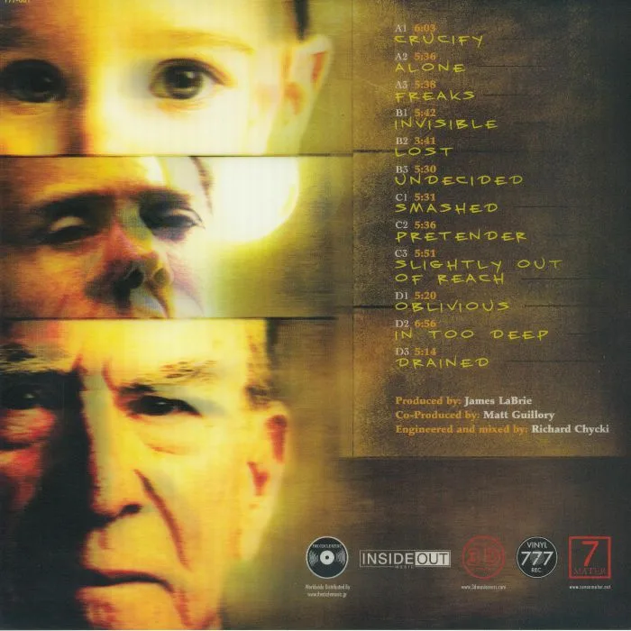 Back cover — James LaBRIE — Elements Of Persuation