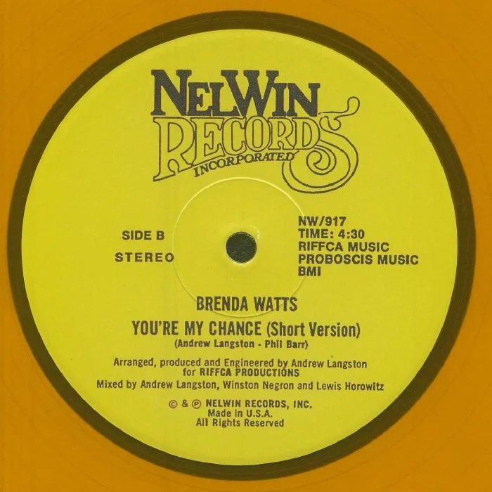 Back cover — Brenda WATTS — You're My Chance (reissue)