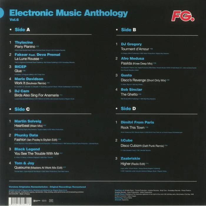 Обратная сторона обложки — VARIOUS — Electronic Music Anthology Vol 6