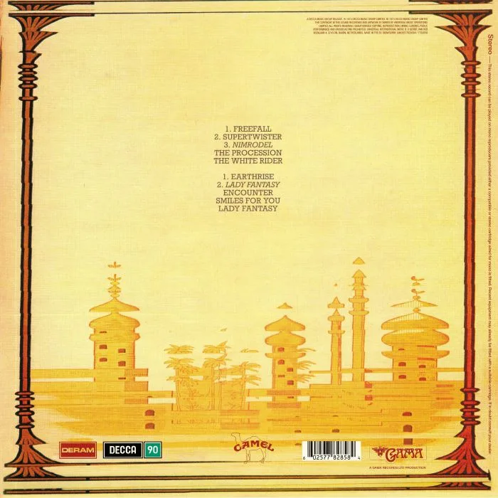 Обратная сторона обложки — CAMEL — Mirage (reissue)