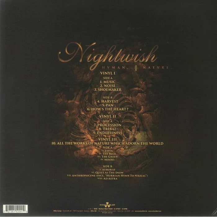Back cover — NIGHTWISH — Human :II: Nature (B-STOCK)