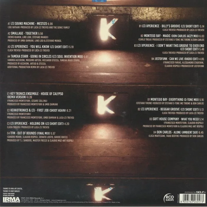 Back cover — VARIOUS — Kinki: The Secrets Of The Dancefloor (Soundtrack)
