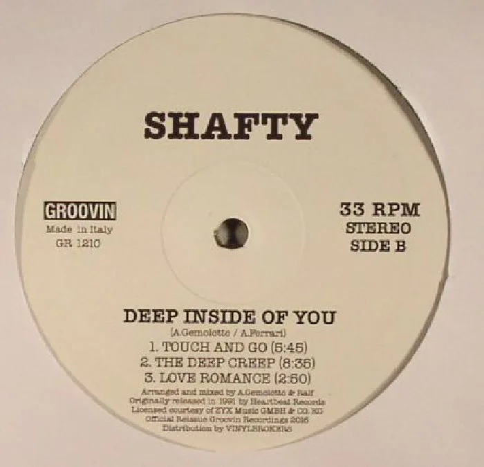 Обратная сторона обложки — SHAFTY — Deep Inside (Of You) (reissue)