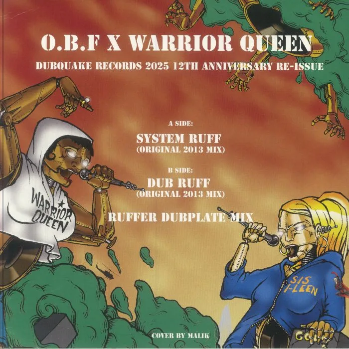 Обратная сторона обложки — OBF vs WARRIOR QUEEN / SIS I LEEN — System Ruff (12th Anniversary Edition)