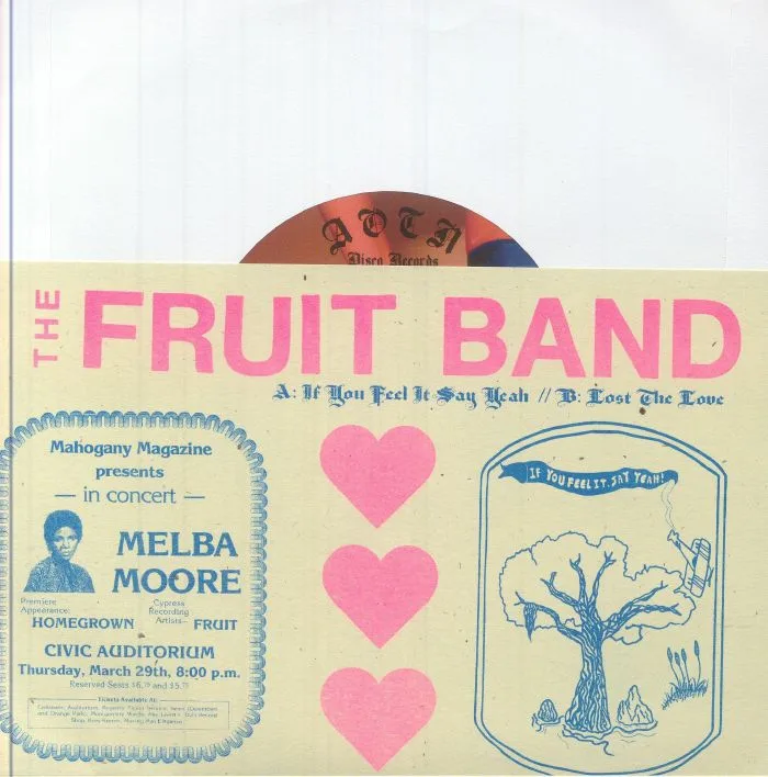 Back cover — The FRUIT BAND — If You Feel It Say Yeah