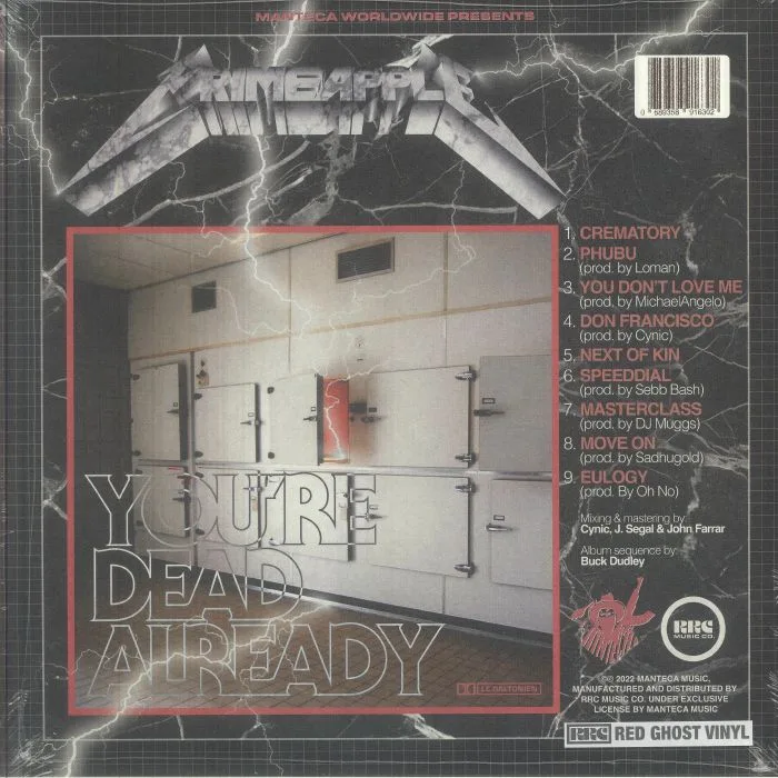 Обратная сторона обложки — CRIMEAPPLE — You're Dead Already