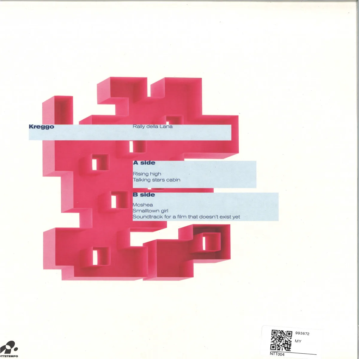 Back cover — Kreggo — RALLY DELLA LANA EP