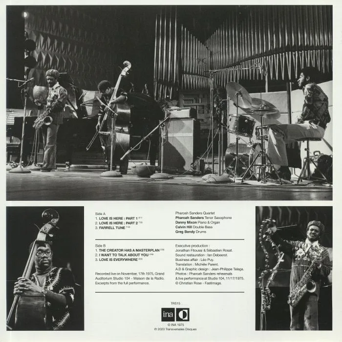 Обратная сторона обложки — Pharoah SANDERS — Live In Paris 1975: Lost ORTF Recordings (Deluxe Edition) (remastered)
