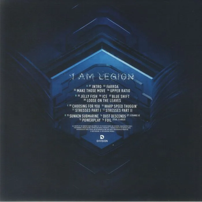 Back cover — I AM LEGION — I Am Legion (reissue)
