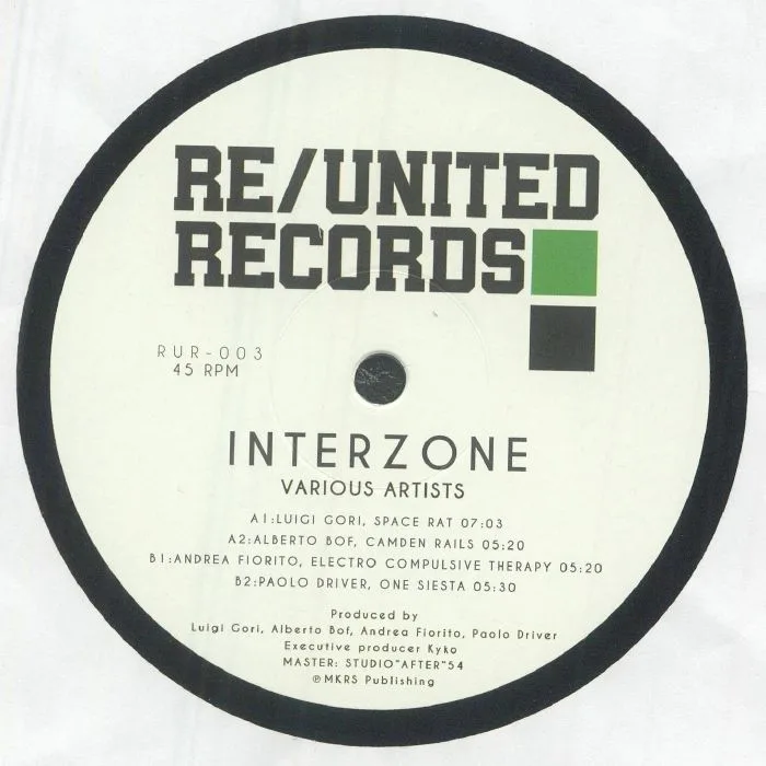 Лицевая сторона обложки — Luigi GORI / ALBERTO BOF / ANDREA FIORITO / PAOLO DRIVER — Interzone EP