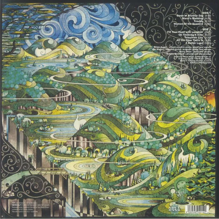 Обратная сторона обложки — BRIAN AUGER'S OBLIVION EXPRESS — A Better Land (reissue)