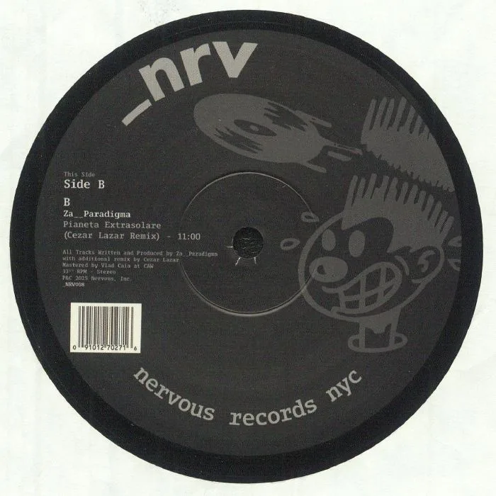 Back cover — ZA PARADIGMA — NRV 008