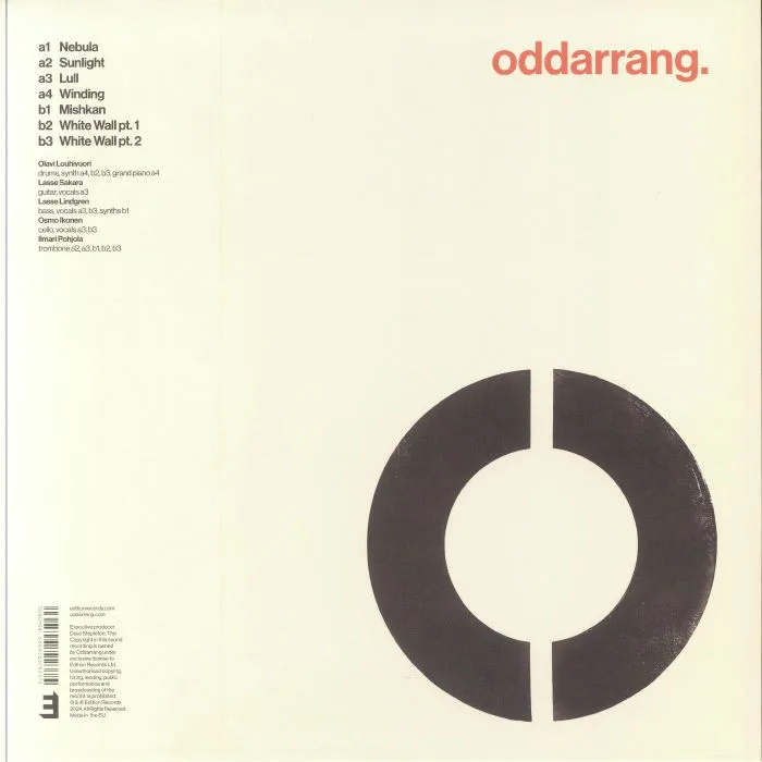 Обратная сторона обложки — ODDARRANG — Oddarrang