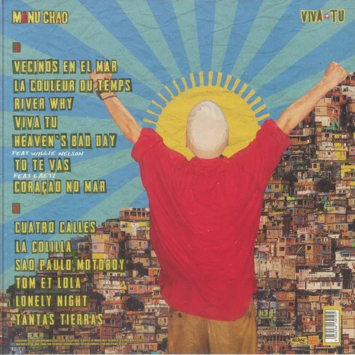 Обратная сторона обложки — Manu CHAO — Viva Tu