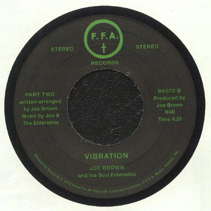 Обратная сторона обложки — Joe BROWN / THE SOUL ELDERADOS — Vibration (reissue)