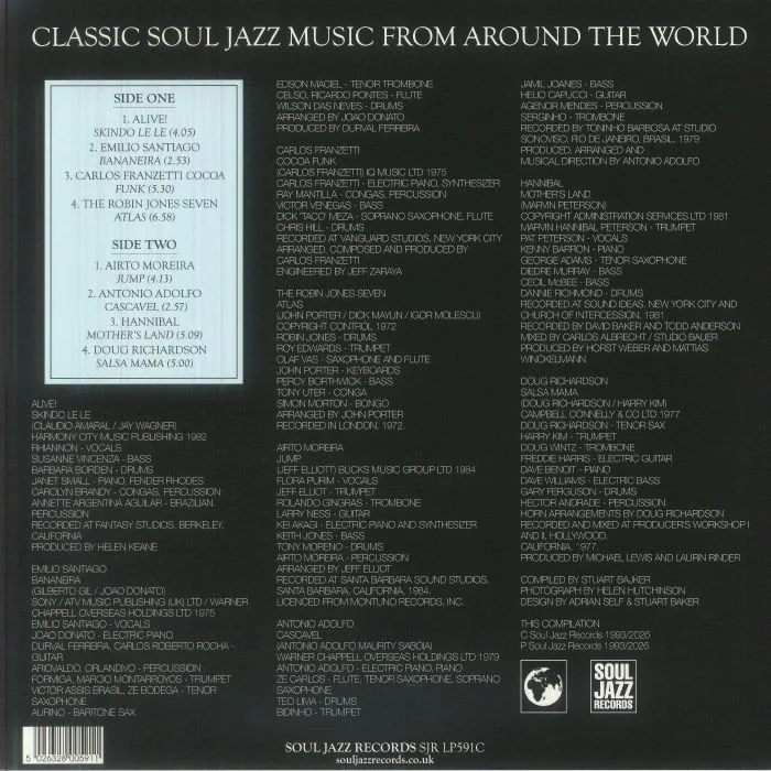 Back cover — VARIOUS — London Jazz Classics :Classic Soul Jazz Music From Around The World (reissue)