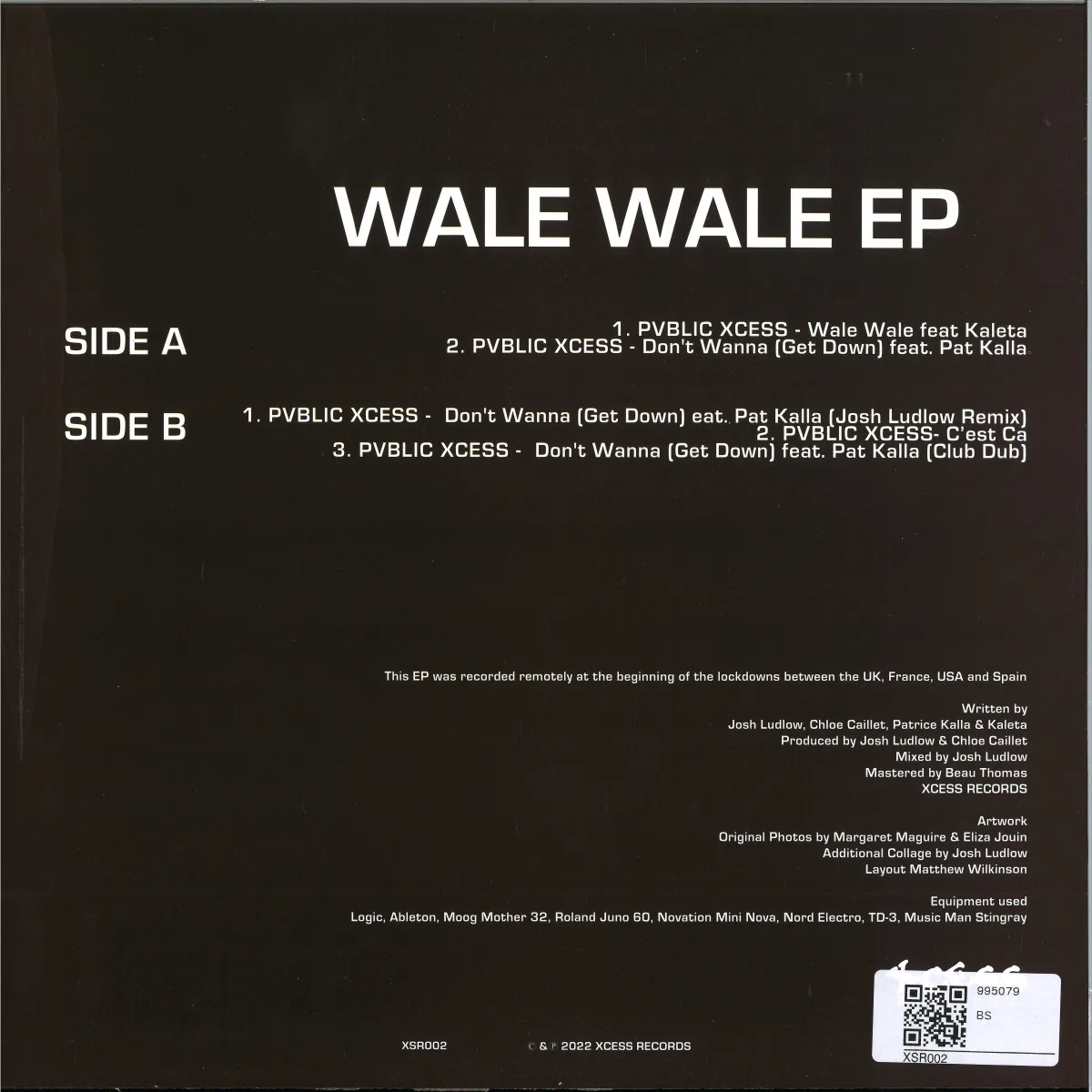 Back cover — Pvblic Xcess — Wale Wale EP