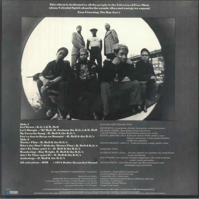 Back cover — KAYGEE'S — Keep On Bumpin & Masterplan (reissue)