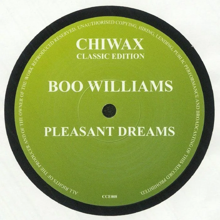 Front cover — Boo Williams — Pleasant Dreams Ep