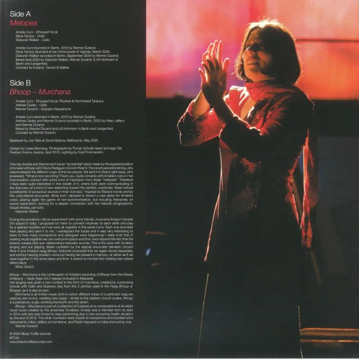 Back cover — Amelia CUNI — Melopea