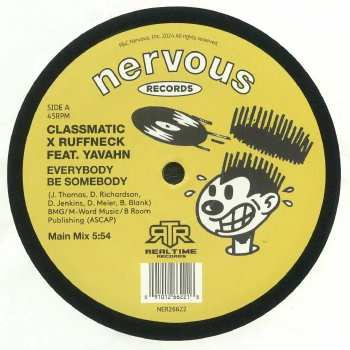 Лицевая сторона обложки — CLASSMATIC vs RUFFNECK feat YAVAHN — Everybody Be Somebody