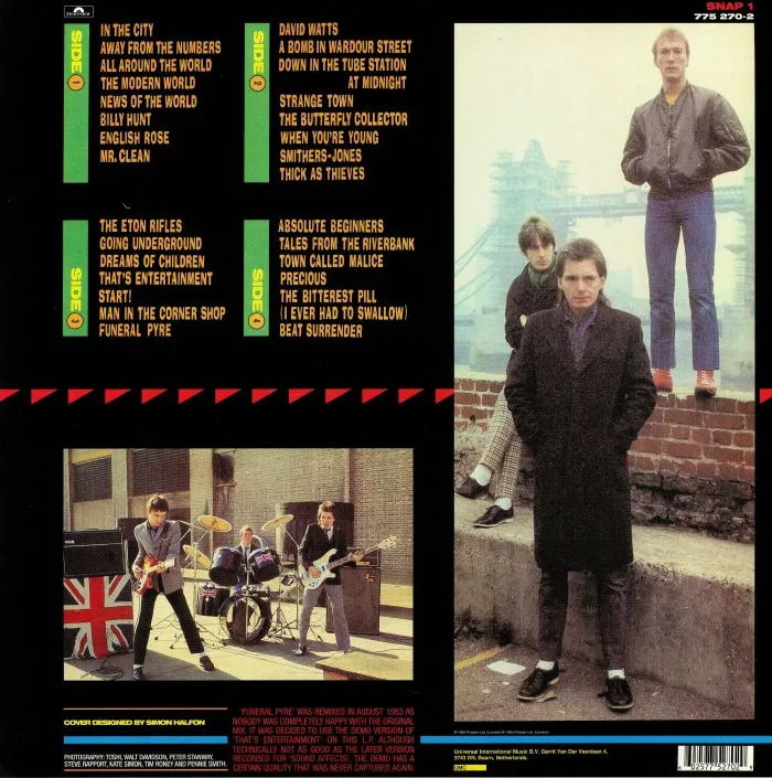 Back cover — The JAM — Snap! (reissue)