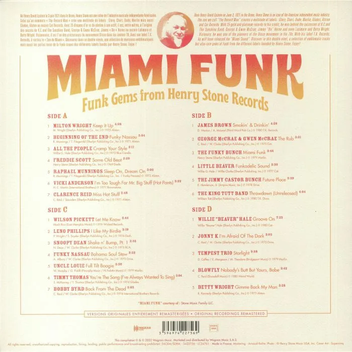 Обратная сторона обложки — VARIOUS — Miami Funk: Funk Gems From Henry Stone Records