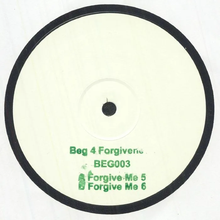 Обратная сторона обложки — BEG 4 FORGIVENESS — BEG 003