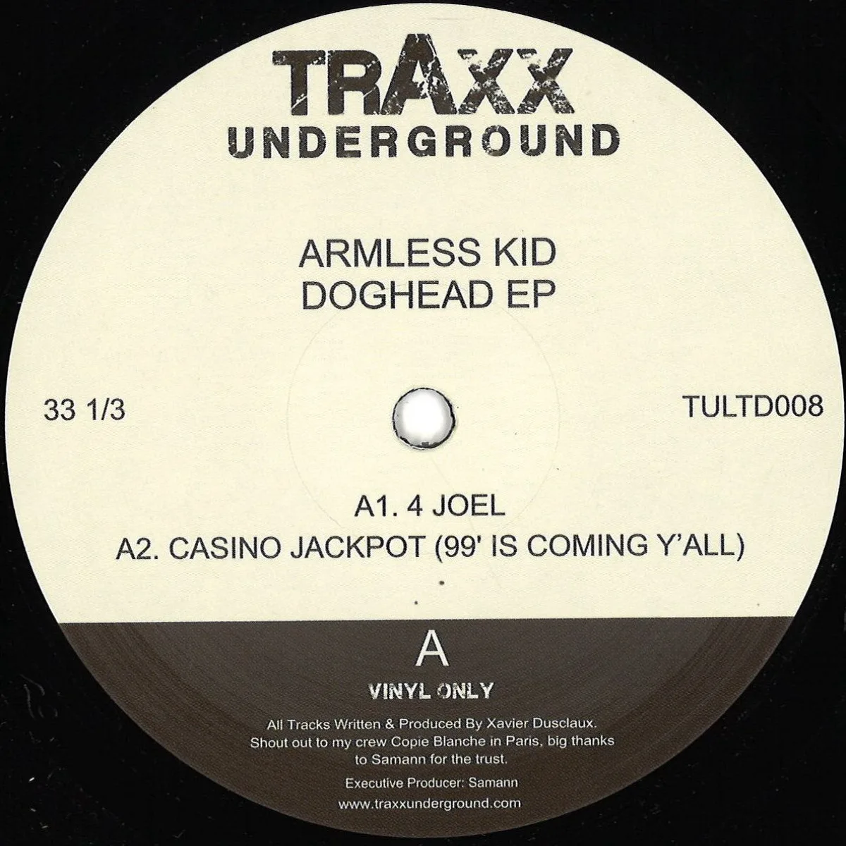 Front cover — Armless Kid — Doghead Ep