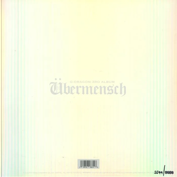 Back cover — G DRAGON — Ubermensch