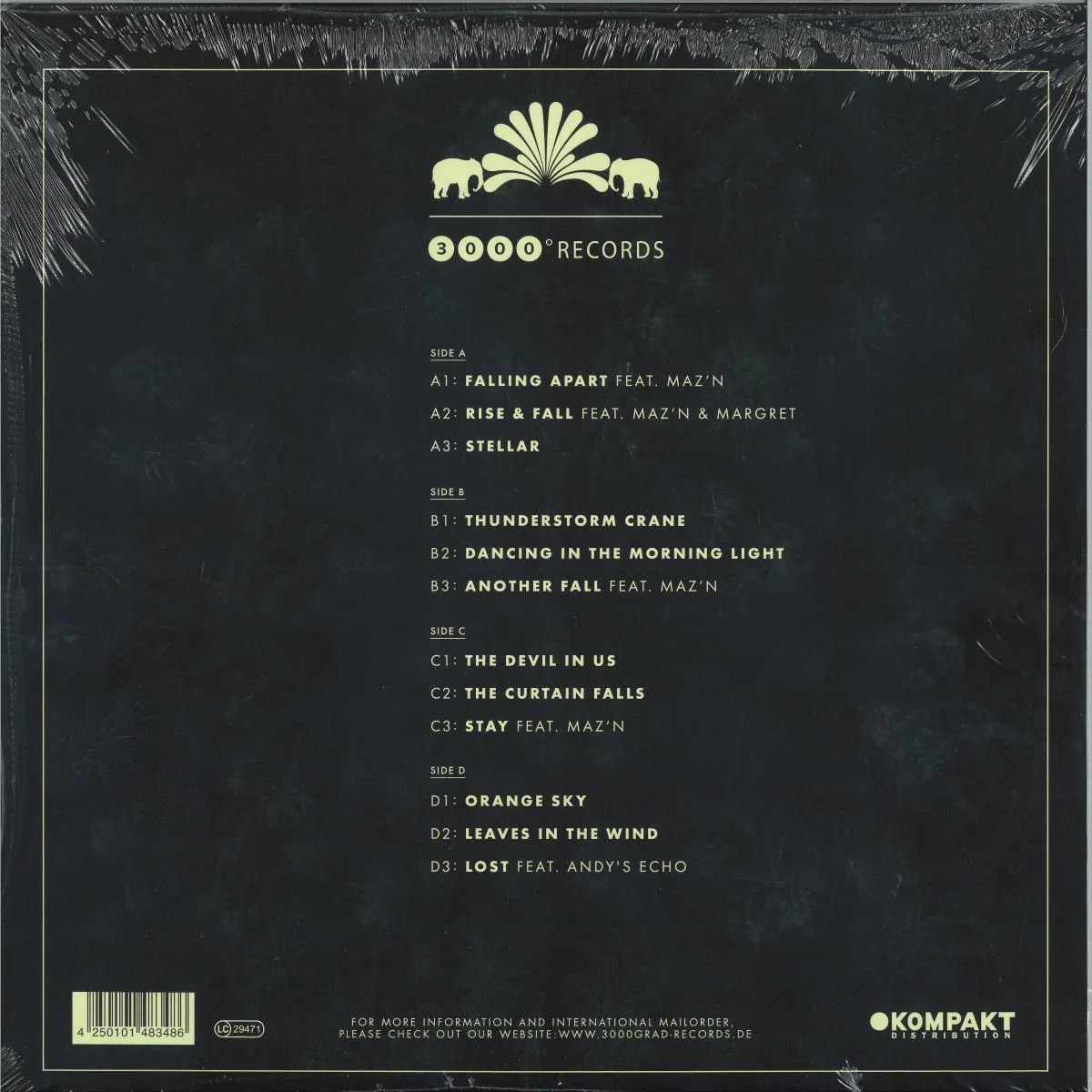 Back cover — Mollono.Bass — Tears & Hope LP 2x12"