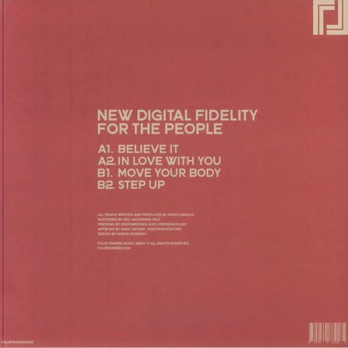 Обратная сторона обложки — NEW DIGITAL FIDELITY — For The People
