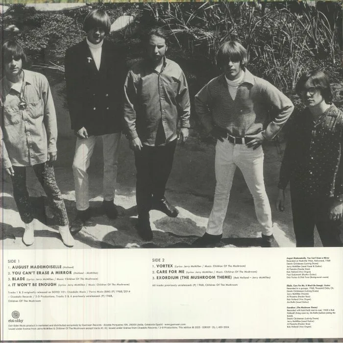 Back cover — CHILDREN OF THE MUSHROOM — Children Of The Mushroom (remastered)