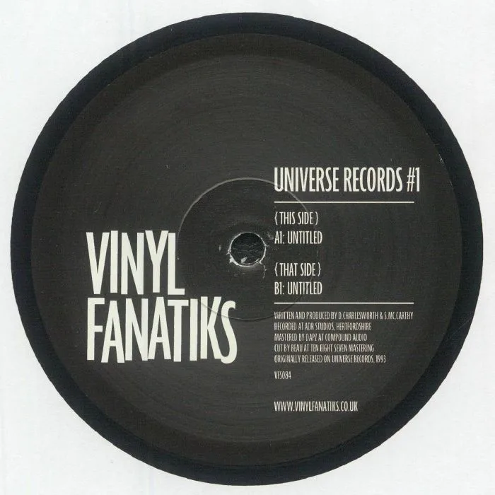 Front cover — Steve McCARTHY / DAVE CHARLESWORTH — Universe Records 1