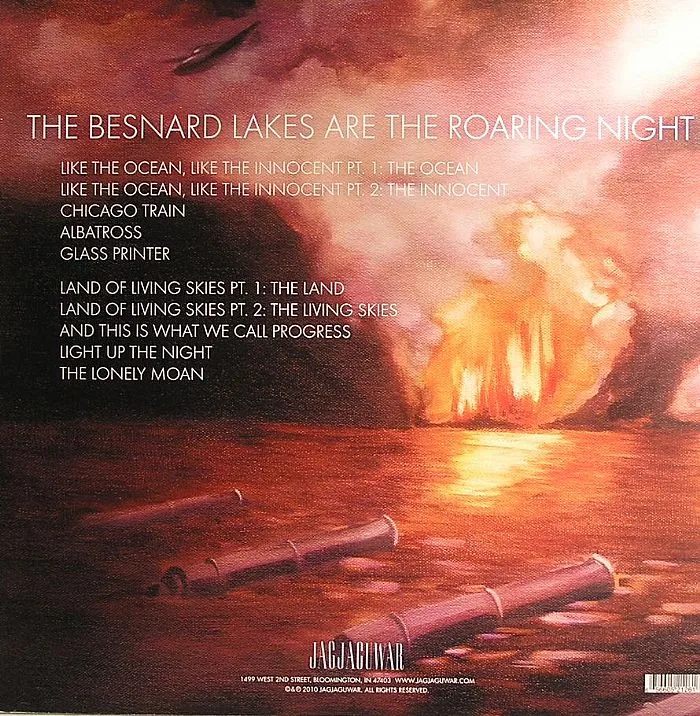 Back cover — The BESNARD LAKES — The Besnard Lakes Are The Roaring Night