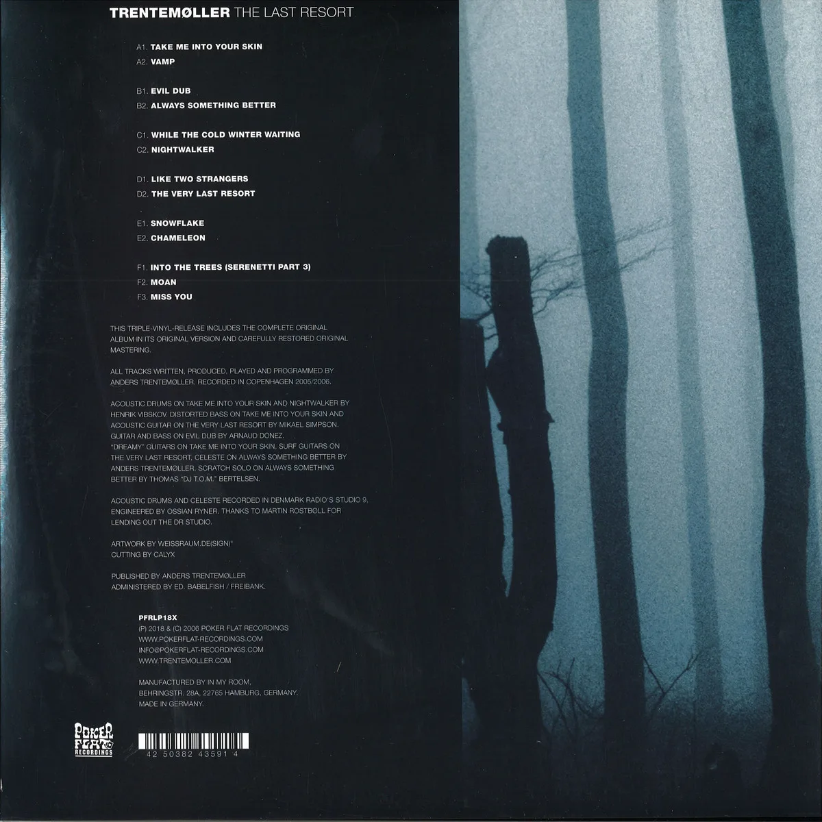 Обратная сторона обложки — Trentemoller — The Last Resort LP 3x12"