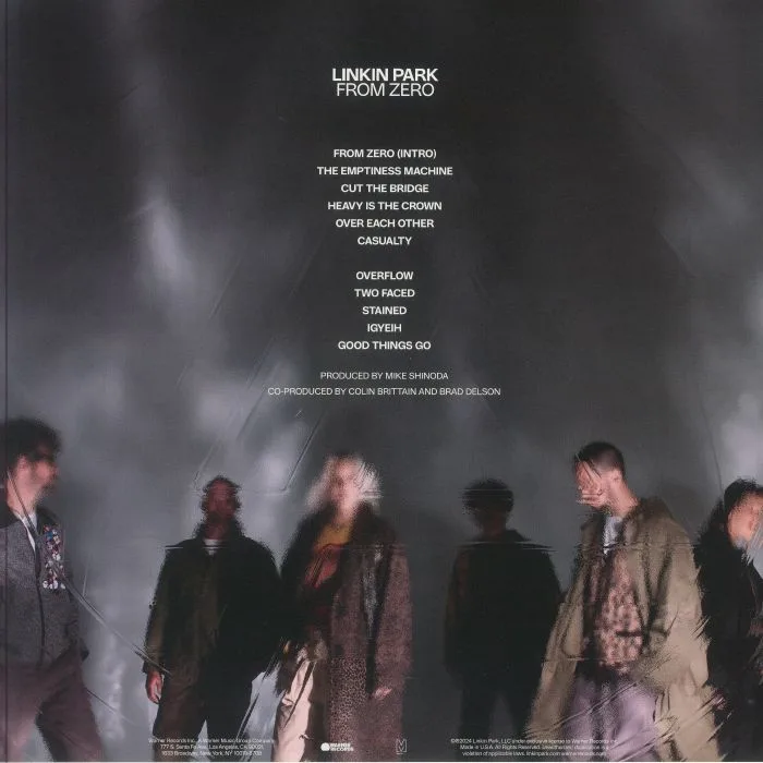 Back cover — LINKIN PARK — From Zero