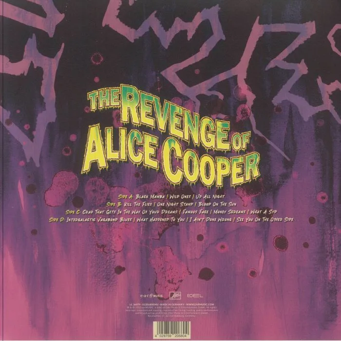 Обратная сторона обложки — Alice COOPER — The Revenge Of Alice Cooper