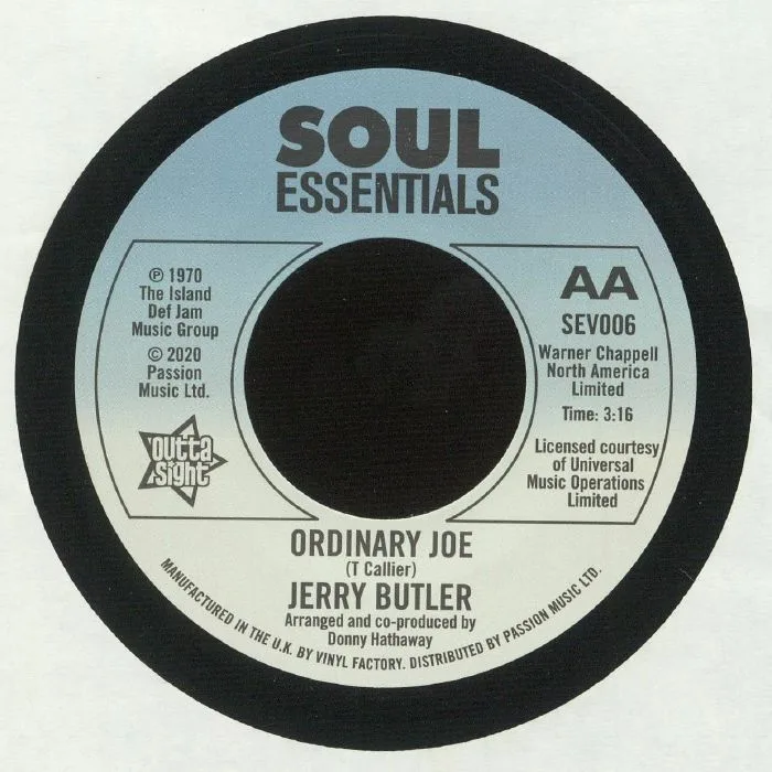 Обратная сторона обложки — Terry CALLIER / JERRY BUTLER — Ordinary Joe (reissue)