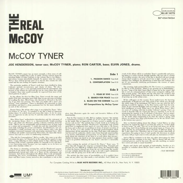 Back cover — McCoy TYNER — The Real McCoy (remastered)